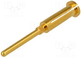 SB6, Гнездо, штыревой, "мама", PIN: 1, прямой, THT, на PCB, позолота