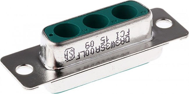DA3W3SA00LF, Комбинированный разъем D Sub, Mixed Power, Серия DW, DA-3W3, Гнездо, 3 контакт(-ов), Пайка