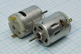 Электродвигатель левый 6В, 13700 оборотов/минуту, 28x33мм; Q-6200 двиг 6В\0,38А\лев\13700\ 28x33m51\RS-360SA-2885