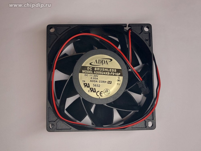 Вентилятор ADDA AD0924XB-F91GP 24V DC 0.95A 92X38 2pin