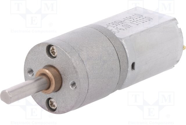 3723, Двигатель: DC, с редуктором, 6ВDC, 2,9А, Ось: D профиль, 30об./мин.