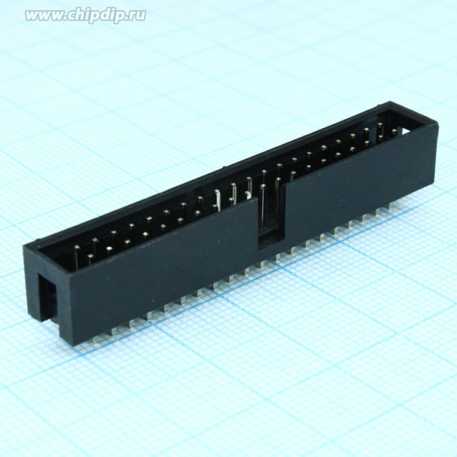 ZL231-40PG, Гнездо IDC "папа" PIN 40 прямой THT 2,54мм