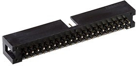 ZL231-40PG, Гнездо IDC "папа" PIN 40 прямой THT 2,54мм