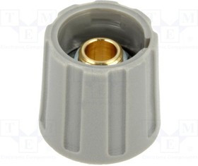 A2516068, Ручка, без указателя, ABS, dоси: 6мм, d16x15,5мм, серый