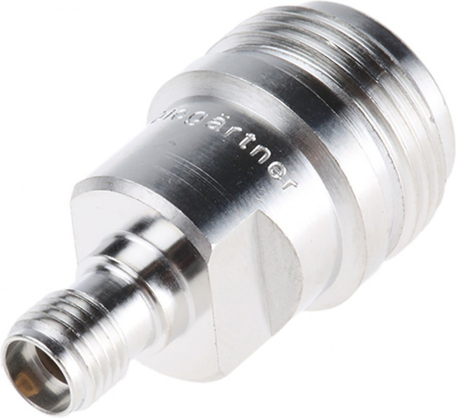 J01027B0017, Straight RF Adapter N Socket to SMA Socket