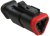 AT06-3S-SR01BLK, Automotive Connectors Plug 3-Way Strain Relief Black AT06-3S-SR01BLK, Automotive Connectors Plug 3-Way Strain Relief Black