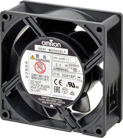 R89F-MS0938LP, Вентилятор: AC; осевой; 230ВAC; 92x92x38мм; 70,8куб.м/ч; 33дБА