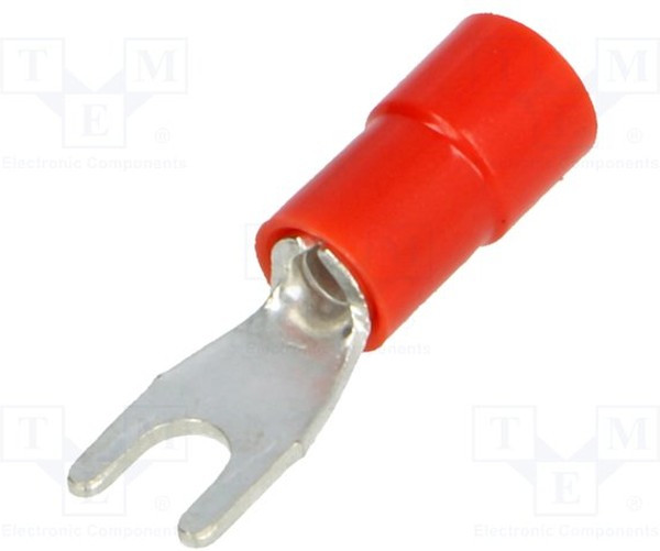 BM 00108, Вилочный, M3, d3,2мм, 0,25-1,5мм2, обжим, на провод, луженые, медь