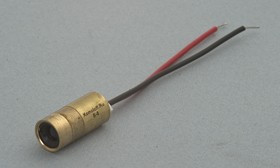 S-6, Лазерный модуль d8x18mm, точка, 5мВт, красный, 650нм