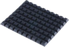 SJ5018N, Tapered Square PUR Self Adhesive Feet, 12.7mm diameter 12.7mm width x 12.7mm length x 5.8mm height SJ5018N, Tapered Square PUR Self Adhesive Feet, 12.7mm diameter 12.7mm width x 12.7mm length x 5.8mm height