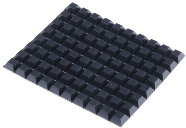 SJ5018N, Tapered Square PUR Self Adhesive Feet, 12.7mm diameter 12.7mm width x 12.7mm length x 5.8mm height SJ5018N, Tapered Square PUR Self Adhesive Feet, 12.7mm diameter 12.7mm width x 12.7mm length x 5.8mm height