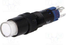 V8Y-11Z-230W, Переключатель: кнопочный, Пол: 2, SPDT, 0,5A/250ВAC, 1A/24ВDC, IP40