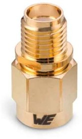 64403203111000, Straight 50 Coaxial Adapter SMA Plug to SMA Socket 18GHz