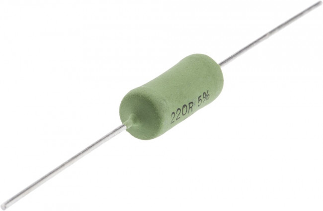 Wirewound resistor, 220 Ω, 5 W, ±5 %