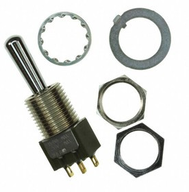 M2019B2B1G01, Toggle Switches ON-OFF(ON) .689 LRG BAT 12MM BUSHNG SLDR