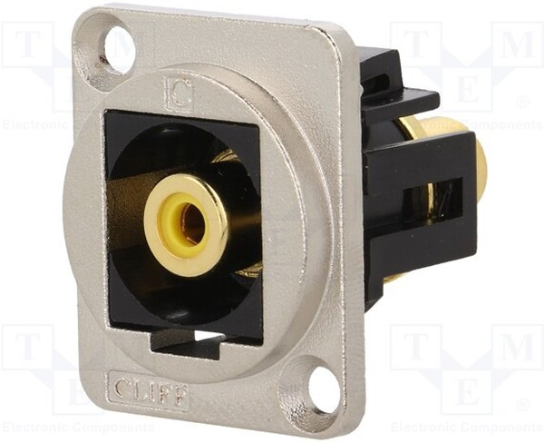CP30232M, Соединитель, гнездо RCA, с обеих сторон, Корп: стандарт XLR