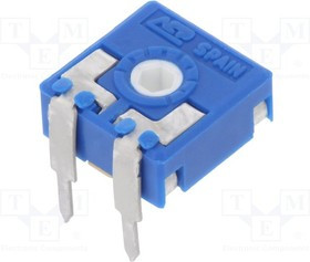 CA9MV-1K, Потенциометр: монтажный, однооборотный, горизонтальный, 1кОм