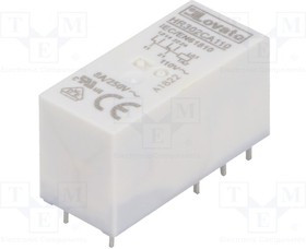 HR302CA110, Реле: электромагнитное, DPDT, Uобмотки: 110ВAC, 8A/250ВAC, 8А