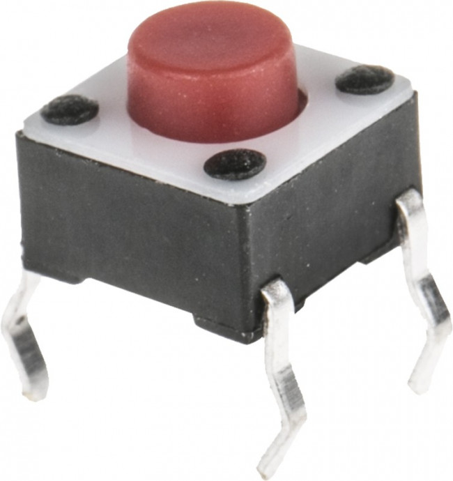 1825910-7, Switch Tactile OFF (ON) SPST Round Button PC Pins 0.05A 24VDC 100000Cycles 2.55N Thru-Hole Loose