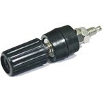 Комбинированная клемма 4мм на панель с боковым гнездом под кабель 2.2мм,черная,№131 Bl клемма приб 4