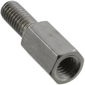 KEYS24325, Дистанцирующая стойка с резьбой; 10мм; Внутр.резьба: M4; латунь