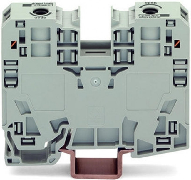 285-135, Соединитель: на рейку, 285, 6-35мм2, Кол-во полюс: 1, клеммы: 2 285-135, Соединитель: на рейку, 285, 6-35мм2, Кол-во полюс: 1, клеммы: 2