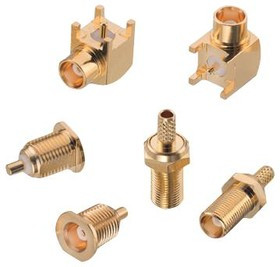 606001, Комплект разъемов, RF, Коаксиальный, Wurth Elektronik WR-MCX Series MCX PCB &amp; Cable Connectors