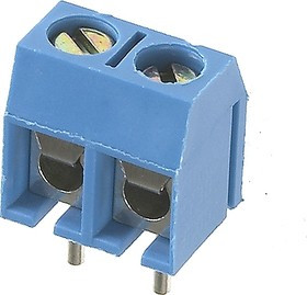 301-021-12, Клеммник винтовой, 2-контактный, 5мм, прямой 301-021-12, Клеммник винтовой, 2-контактный, 5мм, прямой