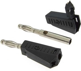 Z040 4mm Stackable Plug BLACK