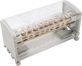 Elvert Распределительный блок фаза-ноль 8х12мм 2х11 отв. 125А DB1-2111 Elvert Распределительный блок фаза-ноль 8х12мм 2х11 отв. 125А DB1-2111