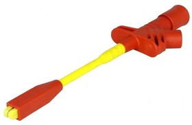 KLEPS2800RT, Щуп-зажим, "крокодил", 20А, красный, Диап.захвата: макс.10мм, 4мм