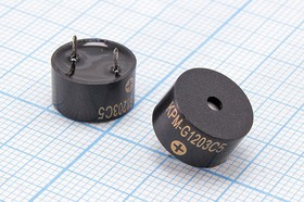 Звонок магнитоэлектрический 12x 7мм, 3В, 16 Ом, частота 2.048кГц; зм 12x 7\ 3\16\2,048\2P6,5\ KPM-G1