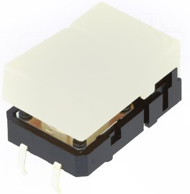 B3J-1000, Переключатель: клавиатура, Пол: 2, SPST-NO, 0,05A/24ВDC, THT, 1,27Н