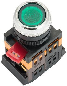 Кнопка ABLFS-22 с подсветкой зел. NO+NC 230В PROxima EKF ablfs-22-g