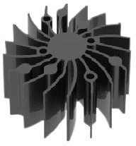 SA000-14013N, Heat Sink LED 50x15mm Black Anodised