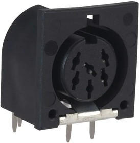 9-211509-0, Circular DIN Connectors 6 RCPT GRD CLIP LEAD