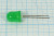 Светодиод мигающий 10x14, зеленый, 50, 60, матовый корпус, L-816BGD