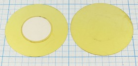 Пьезоэлектрическая диафрагма на бронзовой основе 50x0.32мм, частота 2.2кГц; пб 50x0,32\\D\ 2,2\2C\FT