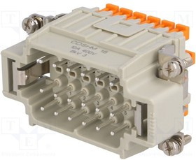CSEM24, Разъем: HDC, "папа", CSE, PIN: 24, 24+PE, размер 104.27, 16А, 500В