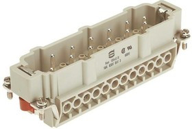 09340102601, Heavy Duty Power Connectors MALE INSERT 10 POLES SCW TERM 09340102601, Heavy Duty Power Connectors MALE INSERT 10 POLES SCW TERM