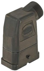 19120080511, HAN-COMPACT METAL HOOD, SIDE ENTRY, M25, BLACK CHROMATED 58T8093