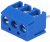 TB-3.8-P-3P-BL, Зажимная рейка для печатных плат, угловой 90°, 3,81мм, на PCB