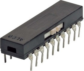 2-1825011-2, Движковый переключатель, 4PDT, Сквозное Отверстие, ASF, 20 мА