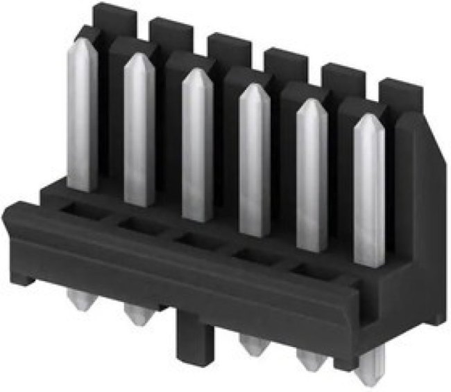 366420001, KK 396 Series Vertical Through Hole PCB Header, 6 Contact(s), 6.0mm Pitch, 1 Row(s), Shrouded 366420001, KK 396 Series Vertical Through Hole PCB Header, 6 Contact(s), 6.0mm Pitch, 1 Row(s), Shrouded