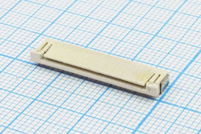 Гнездо FPC, P1,0, 20HP, шлейф, FPC-20, SMD; №9652 гн FPC\P1,0\20HP\ шлейф\FPC-20\SMD