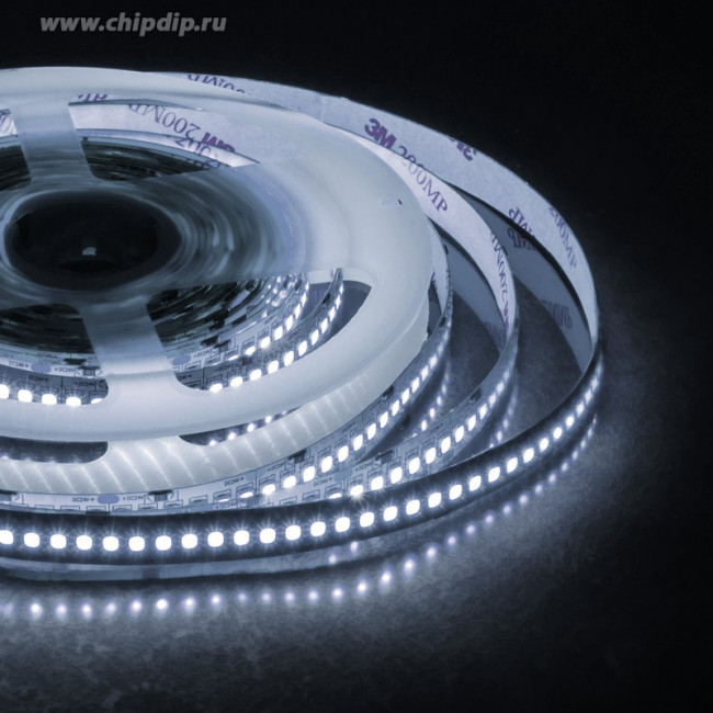 00-314 Светодиодная лента 24В, ПРО, 26Вт/м, smd2835, 240д/м, IP20, 2700Лм/м, подложка 10мм, 5м, 4000