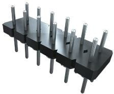 BDL-107-T-E, BDL Series Straight Through Hole Pin Header, 14 Contact(s), 2.54mm Pitch, 2 Row(s), Unshrouded