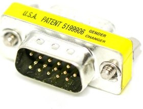 30-9536, D-Sub Adapters &amp; Gender Changers D-SUB MINI-GEND.CGR. HD 15 PIN M TO M