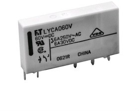 FTR-LYCA024Y, Реле: электромагнитное, SPDT, Uобмотки: 24ВDC, 6A/250ВAC, 6A/24ВDC