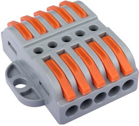 081-19-068, Строительно-монтажная клемма (проходная) СК-225 (0.4-2.5мм² и 0.5-4.0мм²) (3шт./уп.) HLT 081-19-068, Строительно-монтажная клемма (проходная) СК-225 (0.4-2.5мм² и 0.5-4.0мм²) (3шт./уп.) HLT